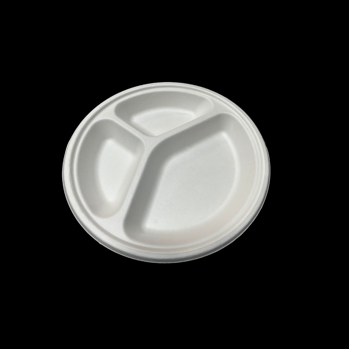 Eco Shree 10" 3 CP Round Plate made from bagasse